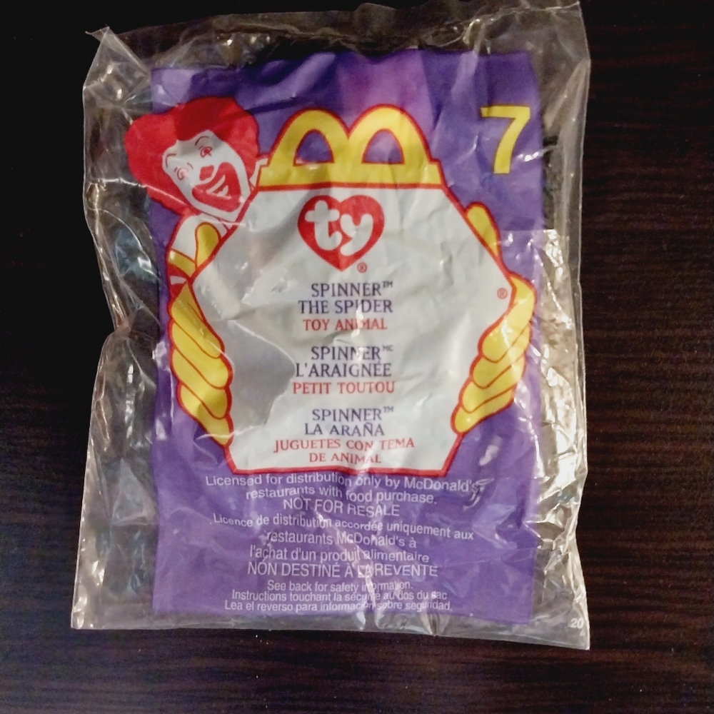 Spinner the Spider TY McDonald's Beanie Baby